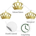 thumbnail image 3 of 128Pcs Crown Stickers Gold Crown Vinyl Decal Self-Adhesive Waterproof Sticker Round Bulk Imperial Stickers for Water Bottles Laptop Luggage Cup Computer Mobile Phone Skateboard 2.5x2.5cm DIY, 3 of 9