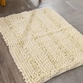 thumbnail image 4 of Toystoory Alfombra de piso de chenilla duradera Pies cómodos y pisos Limpios Alfombra de baño antideslizante Amplia aplicación Juegos de accesorios de baño morado claro 50*80, 4 of 6