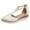 White, variant on LIJCC Womens Espadrilles Pointed Toe Wedge Sandals Closed Toe Slingback Wedges Adjustable Ankle Strap Pumps Platform Heeled Outdoor Party Sandal
