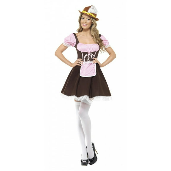 Tavern Girl Adult Costume Short Dress - Small