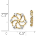 thumbnail image 2 of 14K Yellow Gold AA Diamond Earring Jackets, 2 of 2