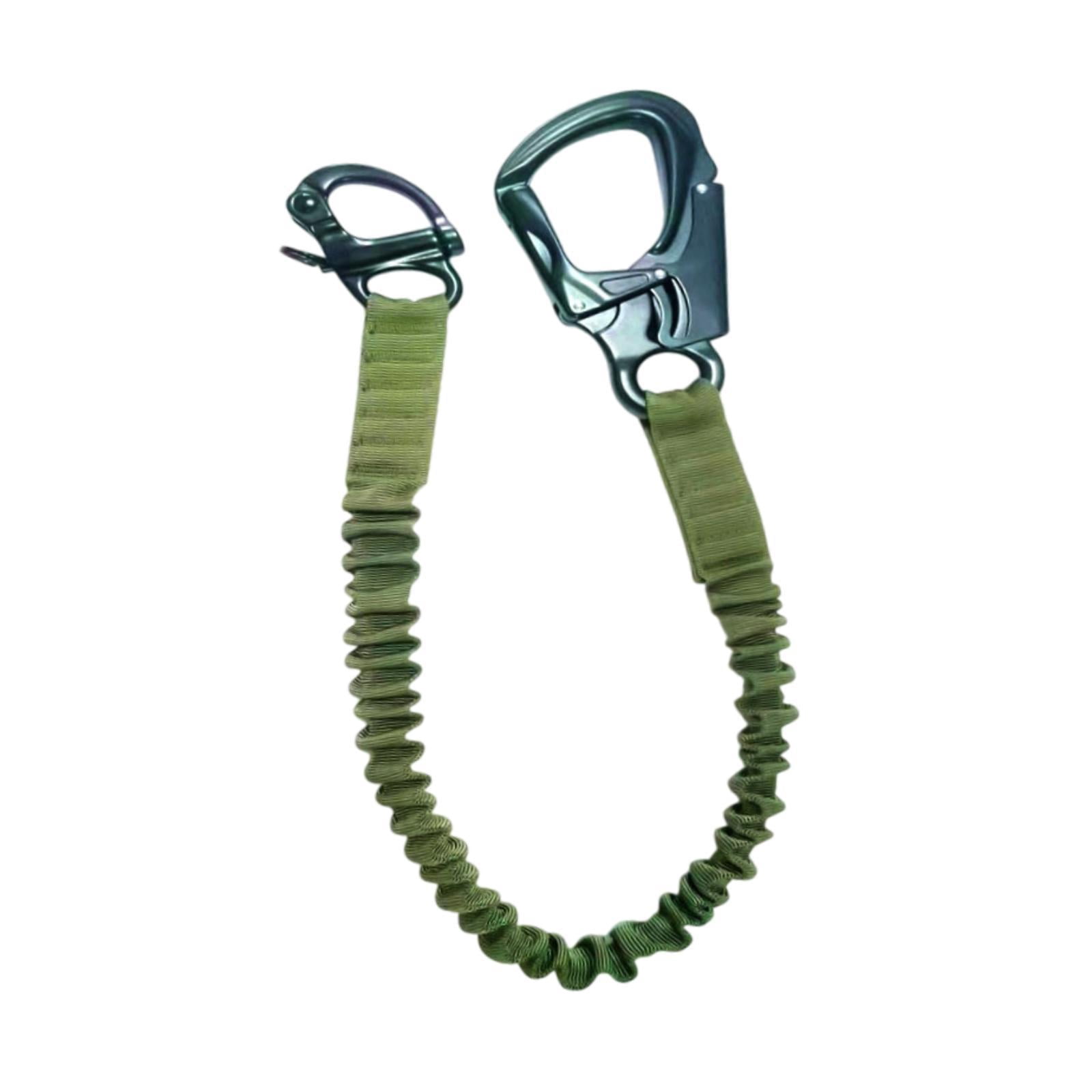 MAGIDEAL Lanyard Fall Protection Climbing Lanyard for Scaffolding Construction Green