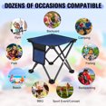 thumbnail image 6 of HEQUSIGNS 2PCS Folding Camping Stool, Portable Outdoor Camping Chair with Storage Bag, Lightweight 450 LB Bearing Capacity Chair for Adult Fishing Hiking Gardening, 6 of 7