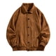 thumbnail image 1 of Puntoco Chaqueta De Color Sólido Para Primavera Y Otoño Para Hombre, Chaqueta Informal Retro De Gamuza Con Botones Y Cuello, 1 of 3