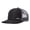 Little Iceberg Black + Gray Mesh, variant on Snow Mountain Style Flat Brim Baseball Cap, Slightly Curved Richardson Trucker Hat, Outdoor Quick-Dry Mesh Cap for Men