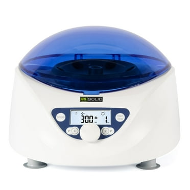 U.S. Solid Benchtop Centrifuge 6 x 1.5-5ml/7ml/10ml/15ml 300-5000 RPM 2600xg RCF Desktop PRP Lab Centrifuge Machine White Color