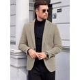 thumbnail image 4 of COOFANDY Casual Slim Blazer for Men One Button Sports Coats Herringbone Suit Jacket for Formal Dinner Dress, 4 of 6