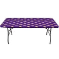 thumbnail image 3 of LSU Tigers Tailgate Fitted Tablecloth, 33" x 33", Card Table 96" x 30", 8 ft table, 3 of 5