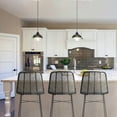 thumbnail image 2 of Bloomingville Chic Rattan Bar Stool with Metal Frame, Black, 2 of 7