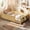 Natural, variant on HICOMILA Twin Floor Bed with Guardrails and Book Shelf
