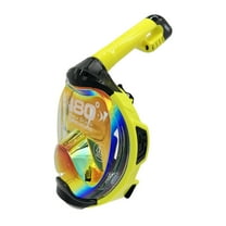 MOFLOW  IRRIDIUM Full Face Mask for Snorkeling, Yellow, L/XL