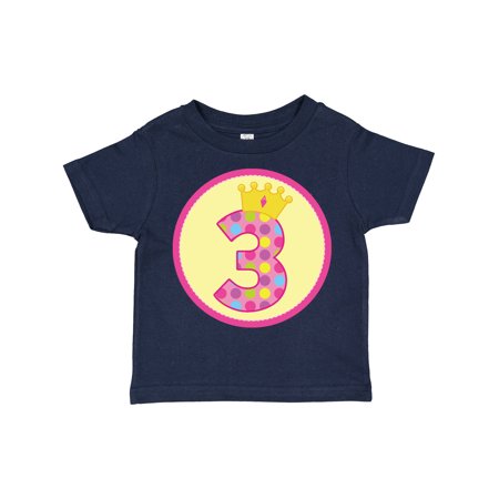 

Inktastic Princess 3rd Birthday Gift Toddler Toddler Girl T-Shirt