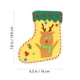 thumbnail image 4 of GOOHOCHY 4 piezas Bolsas de tela navideñas para niños, decoración navideña hecha a mano, 4 of 8