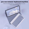 thumbnail image 4 of Magnetic Detachable Candy Color Bluetooth Keyboard Folio Case for Xiaomi Redmi Pad SE 8.7" 2024,Purple, 4 of 7