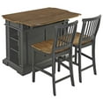 thumbnail image 3 of Homestyles Americana Ensemble d'Îlot de Cuisine en Bois, Gris, 3 of 3