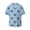 Corgi Dog, variant on Pixel Grid Print Men's Wrinkle Free Untucked Cuban Shirt Business Casual Button Down Shirts Short Sleeve Shirt