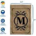 thumbnail image 3 of ANLEY Classic Monogram Letter M Garden Flag, Double Sided Family Last Name Initial Yard Flags 18 x 12.5 Inch, 3 of 6
