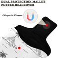 thumbnail image 3 of Haosy Line Palm Tree Mountains Golf Mallet Putter Cover Strong Magnetic Leather Golf Club Headcover Closure, 3 of 7