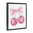 thumbnail image 3 of Stupell Industries Pink Star Sparkle Cherries Black Framed Floater Canvas Wall Art, design by Creative Studio, 31 x 25, 3 of 9