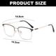 thumbnail image 2 of Gafas retro de moda con bloqueo de luz azul para pantallas para resistir la fatiga ocular, 2 of 5