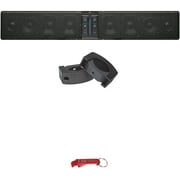 Powerbass XL-850 Bluetooth ATV/UTV 8 Speaker 300 W Soundbar & XL C-Clamps Kit