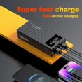 thumbnail image 5 of Contenedor de batería externa de 66W y 50000mAh, batería externa portátil de carga súper rápida para Huawei iPhone14 Xiaomi, cargador de batería externo, nuevo, 5 of 5