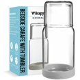 thumbnail image 1 of Juego de jarra para agua Wikapy de vidrio de 550 ml con posavasos de silicona, 1 of 6