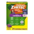 thumbnail image 4 of (2 pack) Children's Zyrtec 24 Hr 10 mg Allergy Chews for Ages 6+, Grape, 24 Count, 4 of 13