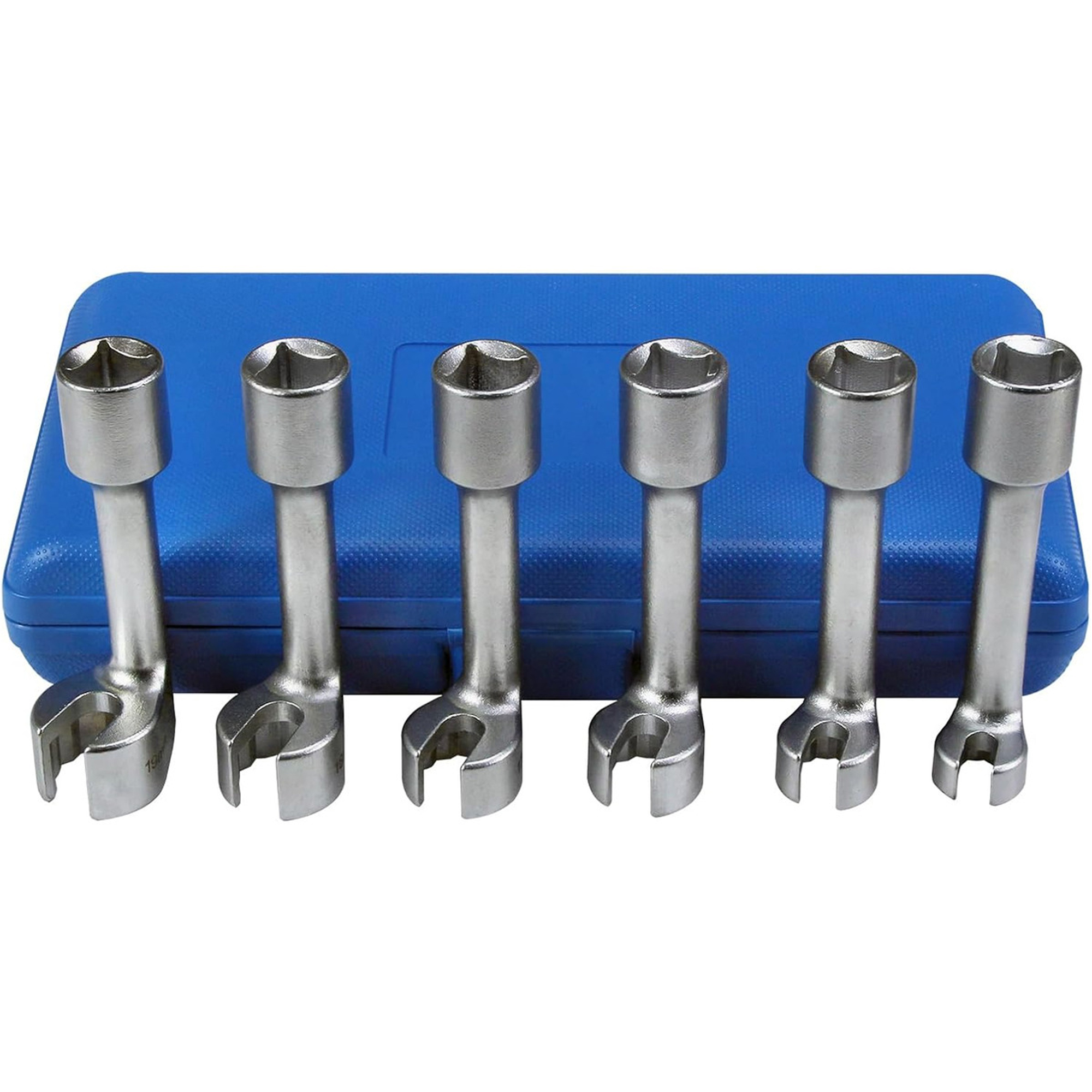 12pt 1/2" Drive L-Type Diesel Injector Fuel Line Sockets Wrench Set 12/14/16/17/18/19mm