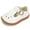 White, variant on STQ Toddler Girls Dress Ballet Shoes Baby Kids Princess Wedding Non-Slip Comfortable Cut Mary Jane Flats Christmas Birthday Party Black Toddler 8