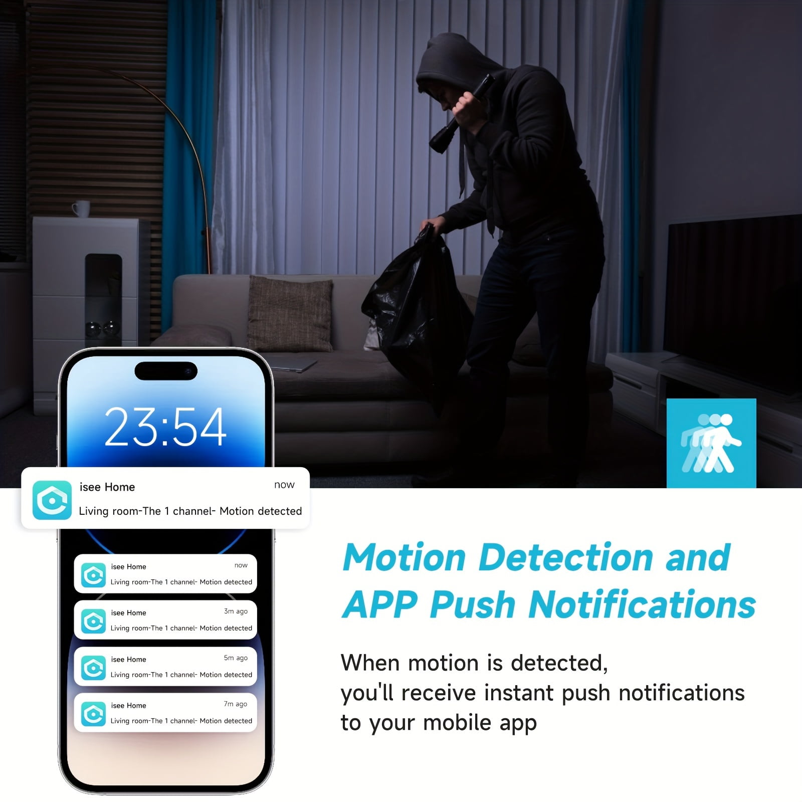 3pcs Indoor Camera For Home Security, Wireless W/355° Pan & Tilt, Full-Color Night Vision, Baby/Pet Monitor, Motion Detection, 2-Way Talk, 2, 4G WiFi, Cloud & SD Card Storage, Alexa Ready
