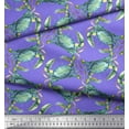 thumbnail image 3 of Soimoi Purple Heavy Canvas Fabric Crabs Ocean Print Fabric by Yard 58 Inch Wide, 3 of 3
