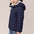 thumbnail image 6 of AUNVITO 2025 Trendy 3-16 Years Children's Fashion Solid Color Lightweight Down Cotton Jacket Long Sleeved Hooded Casual Jacket/jacket, 6 of 6