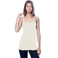 thumbnail image 2 of Essential Basic Women Value Pack Long Camisole Cami - Black, Navy, H Gray, Oatmeal, 1X, 2 of 5