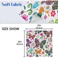 thumbnail image 6 of GZHJMY Cloth Napkin Butterfly Floral Cute Kitchen Dining Table Decor for Family Gathering Everyday Use Dinner Napkin Party Favors 6 Pack 20" × 20", 6 of 6