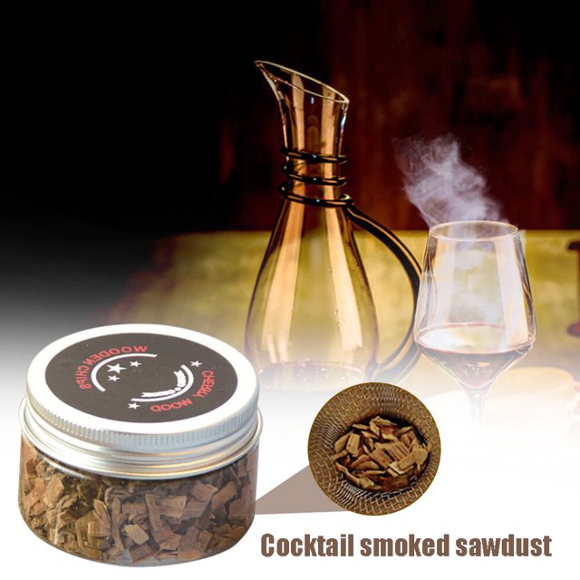 Kits de ahumador de cóctel con virutas de madera infusión de Likrtyny cócteles vino whisky queso carnes frutas secas virutas serrín de madera Smok Gifts(A)