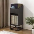 thumbnail image 2 of Crosley Furniture Enzo Petit Meuble de Rangement pour Disques, Noir, 2 of 12
