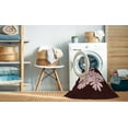 thumbnail image 2 of Ahgly Company Machine Washable Indoor Square Transitional Chocolate Brown Area Rugs, 8' Square, 2 of 7