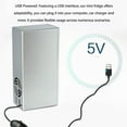 thumbnail image 4 of USB Fridge Cooler Warmer, Multipurpose 5W Portable Mini Fridge Efficient  for Skincare Products for Snacks, 4 of 7