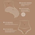 thumbnail image 6 of QIPOPIQ Underwear for Women Plus Size Lace High Waist Abdomen Shaping Hip Girdle Panties, 6 of 9