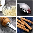 thumbnail image 5 of Bamboo handle stainless steel knife, fork and spoon tableware set, 5 of 6