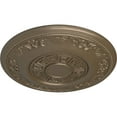 thumbnail image 3 of Ekena Millwork 25 7/8"OD x 2 1/4"P Nestor Ceiling Medallion (Fits Canopies up to 5"), Hand-Painted Warm Silver, 3 of 6
