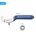 thumbnail image 2 of Uxcell Iron Chrome Plated Replacement Quarter Turn Lever Handle for DN20 Ball Valve, 2, 2 of 6