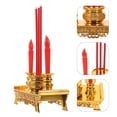 thumbnail image 2 of WORGEOUS Lámpara de vela china Candlestick Adoración Vela Budismo Budismo Adoración Altar Accesorio, 2 of 6