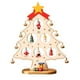 thumbnail image 2 of Adorno de Escritorio de Madera con Forma de Árbol de Navidad, Color Blanco | Decoración Navideña Infantil | 1 Unidad, 22 X 17 Cm, Mini Adorno de Árbol de Madera, 2 of 6