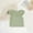 Green, variant on Girls Tank Tops Summer Baby Girl Flying Sleeve Top with Doll Collar Solid Color Baby T-shirt 6M-4Y