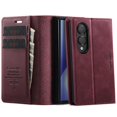 thumbnail image 2 of CaseMe Calf Leather Lining Microfibre Wallet Case for Samsung Galaxy Z Fold8 5G 7.6-inch with RFID Blocking,Magnetic Closure,Card Slots,Cash Slot,Flip Folio Protective Phone Case,Red, 2 of 11