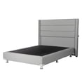 thumbnail image 3 of Box Base Cama Queen Size + Cabecera Lugo Gris Dicasa  Quantum, 3 of 8