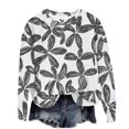 thumbnail image 7 of Womens Casual Graphic Print Sweatshirt Crew Neck Long Sleeve Sweatshirts Soft Lightweight Pullover Tops, 7 of 7