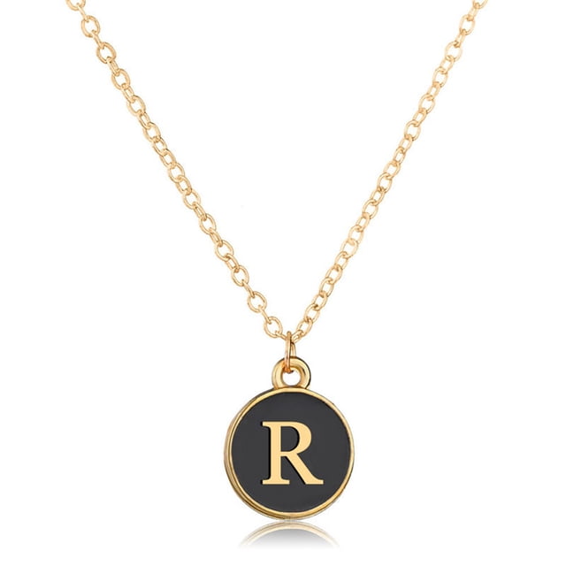 Collier Femme Simple Pendentif A à Z Collier Charme Collier Clavicule